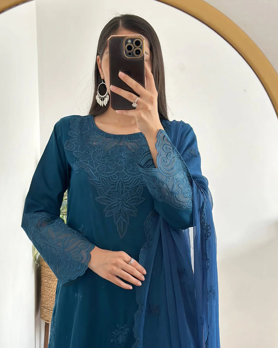 Mystic Glaze - 3 Piece Embroidered Suit