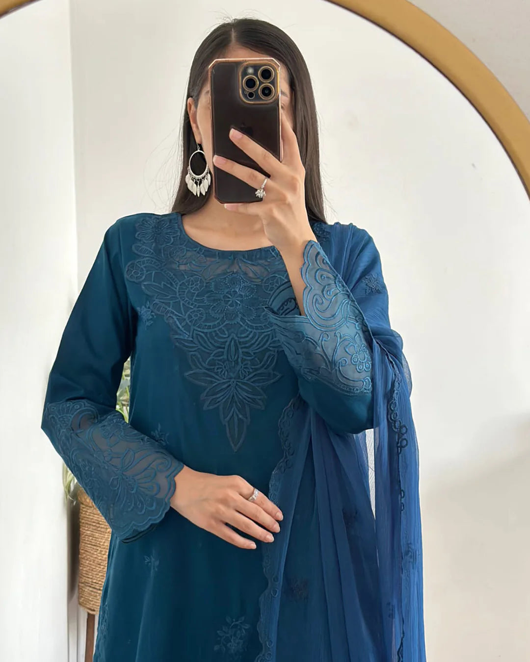 Mystic Glaze - 3 Piece Embroidered Suit