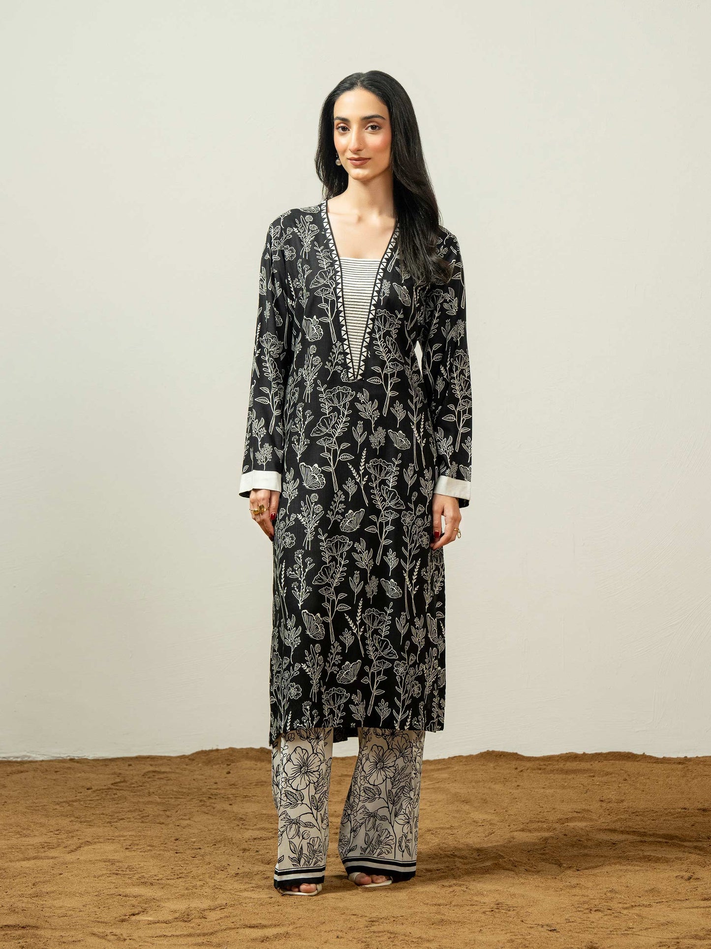 2 Piece Viscose Suit-Printed (Pret)