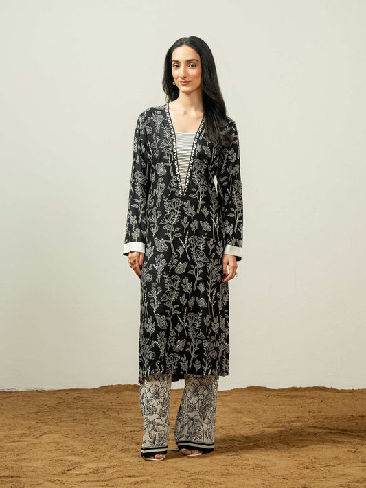 2 Piece Viscose Suit-Printed (Pret)