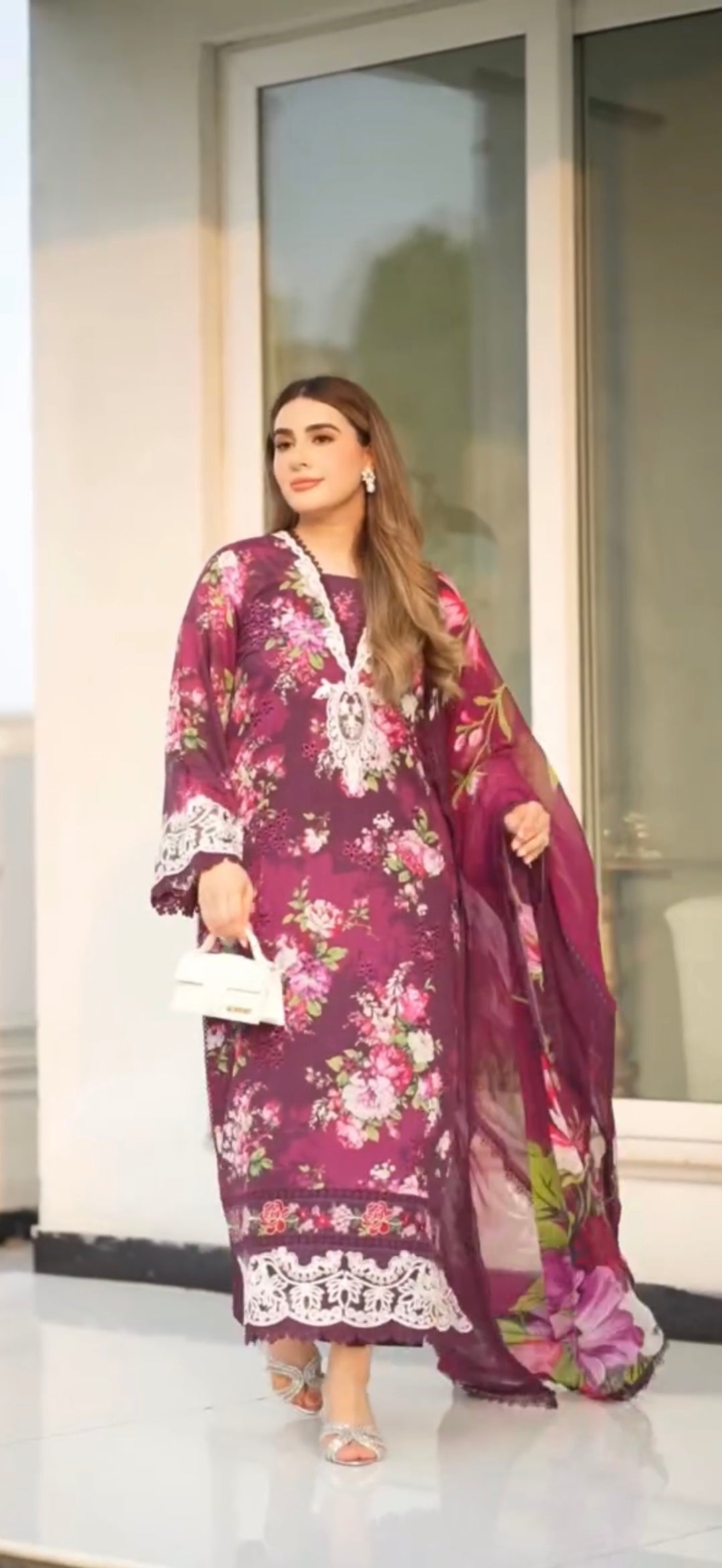 Embroidered 3 Piece |  stitched