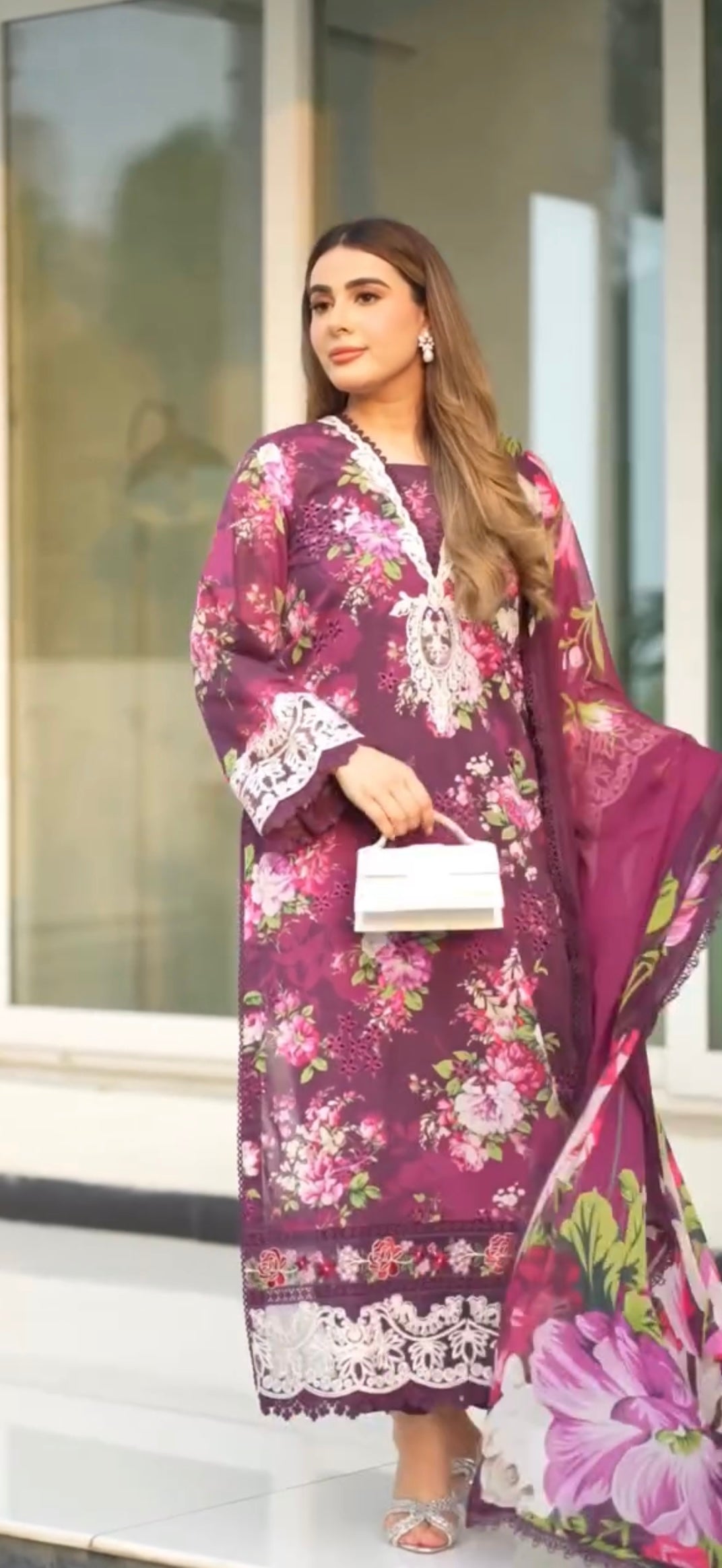 Embroidered 3 Piece |  stitched