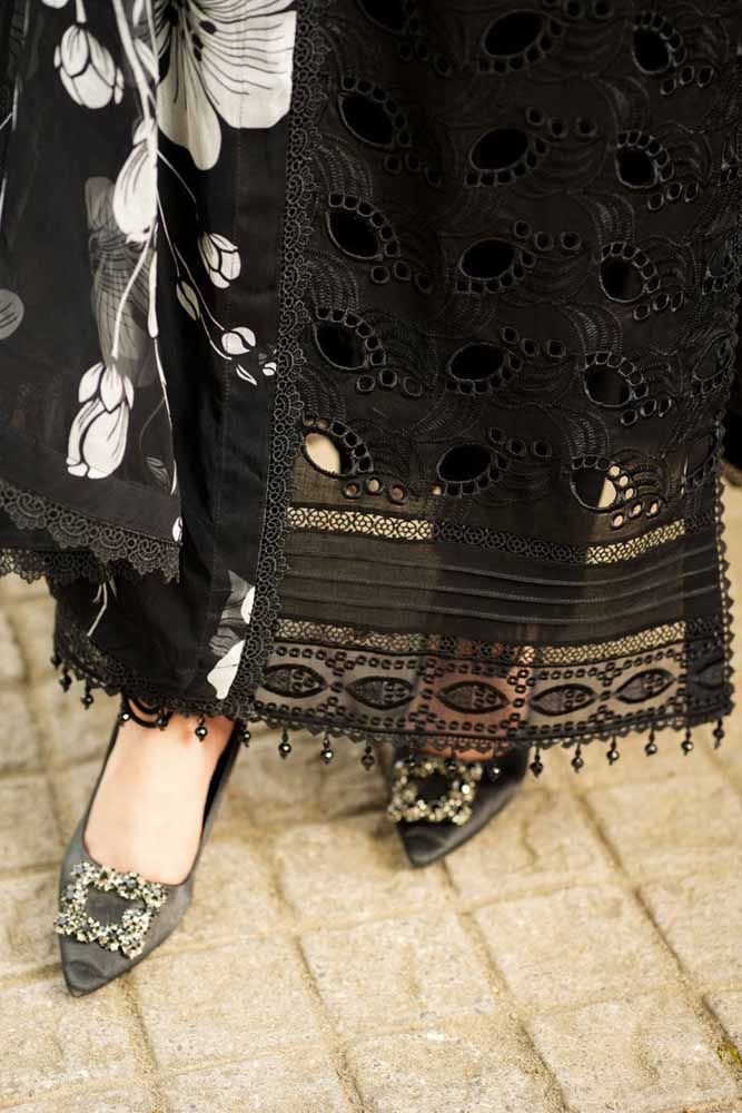 Libaas Black – EC627 | stitched | Embroidered 3 Piece